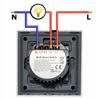 TUYA WiFi Touch Switch 2-circuit white # L+N
