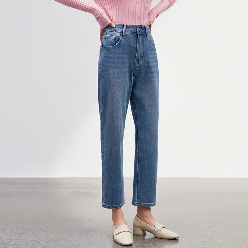 JOY SPEAKER Jushang 2025 Autumn Slimming Straight Leg Jeans for Women