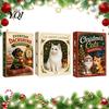 Daily Countdown Gift for Kids Christmas Cat Dachshund Advent Calendar, 24-Day Acrylic Ornament Hanging Decorations Tree Decoration, Cute Cat/Dachshund
