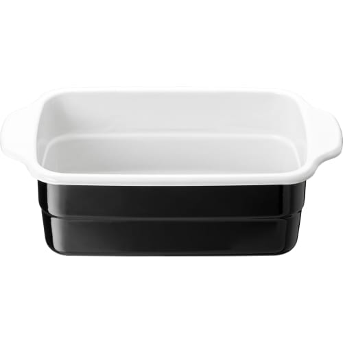 Takagi Metal Enamel Deep Fryer/Tempura Pan, Square, 28.3 X 16.1 X 8.7 Cm, Black, Maximum Oil Capacity: Approx. 1.0 L, Ideal for Longer Foods, Small, C