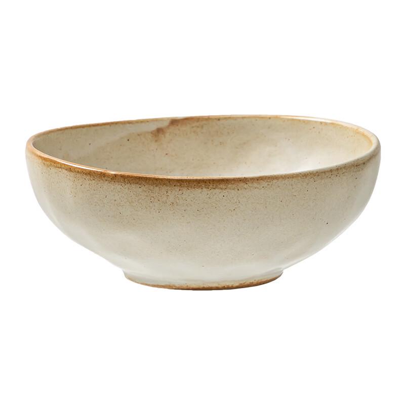 ZISIZ Japanese Rustic Ceramic Irregular Bowl