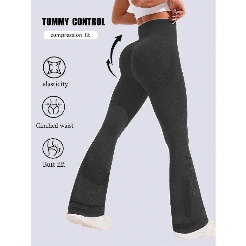 

Женские фитнес-брюки микро-пулл для подтяжки бедер, влагоотводящие, быстросохнущие, дышащие, с высокой талией и зауженные широкие штанины для йоги L