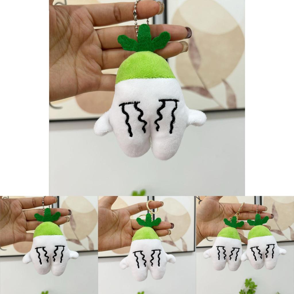 Crying Sweet Carrot Plush Keychain Adorable Animated Stuffed Toy Kids For