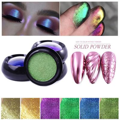 Polvere Cromata Effetto Specchio per Unghie 10G Pigmento Metallico Olografico per Dip Nail Art Polvere Glitterata Decorazione Manicure Gel Acrilico Fai da Te