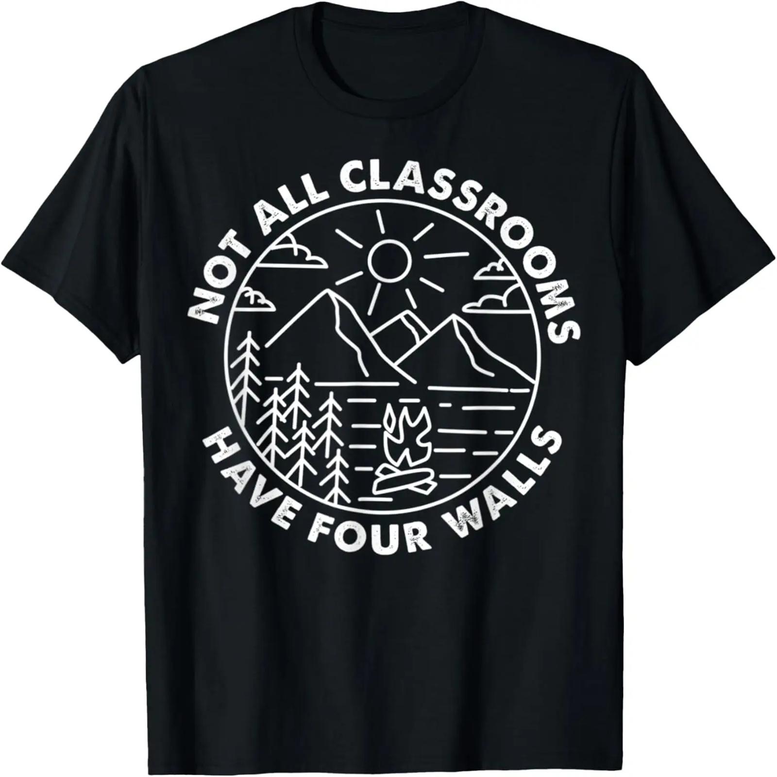 

Retro Not All Classrooms Have Four Walls Homeschool Mom Dad T-Shirt XXXXXL різнокольоровий