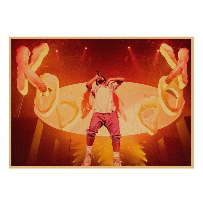 J. Cole & Lamar Rap Hip Hop Kraft Paper Wall Mural 491