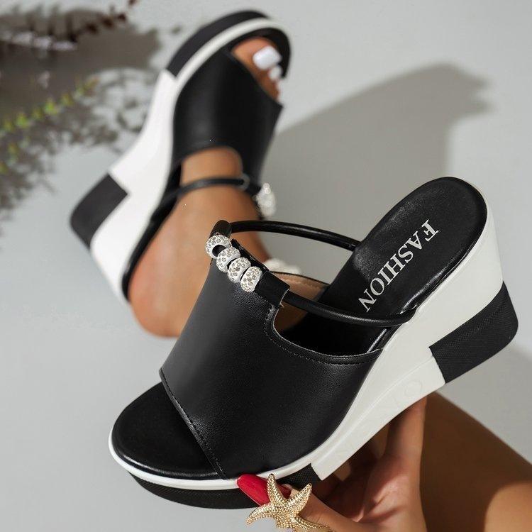 Women's Shoes, Large Size Shoes, Thick-soled Shoes, Slippers