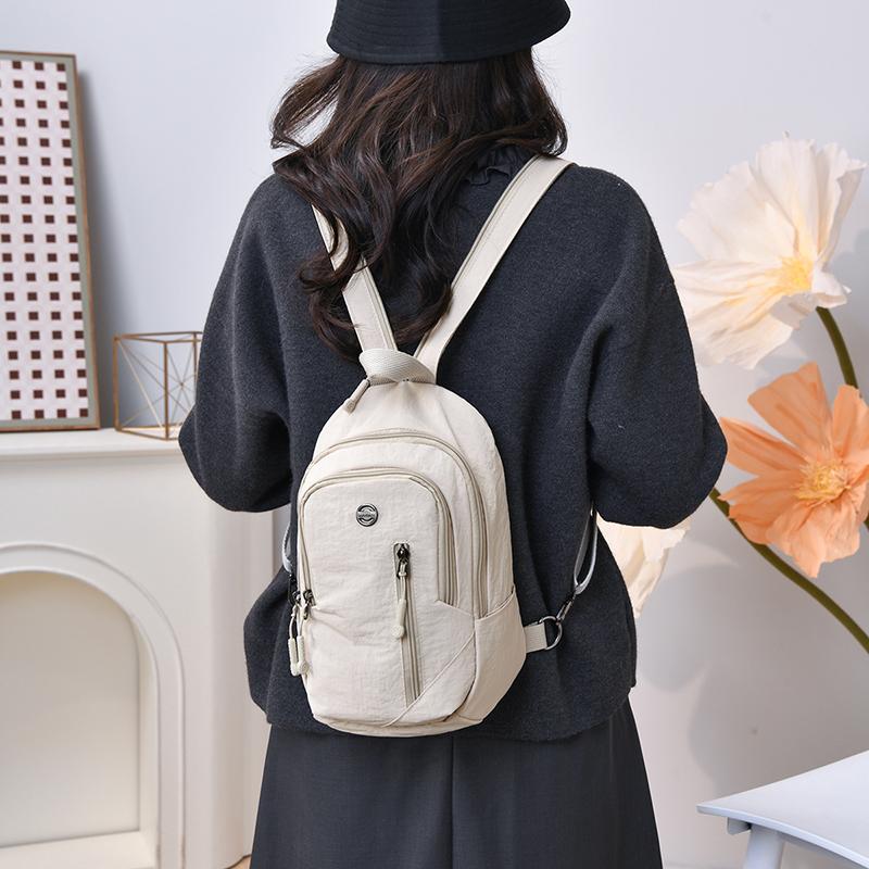 Brusttasche Leichte wasserabweisende Nylon-Tasche Umhängetasche Handtasche Multifunktionaler Damen-Rucksack