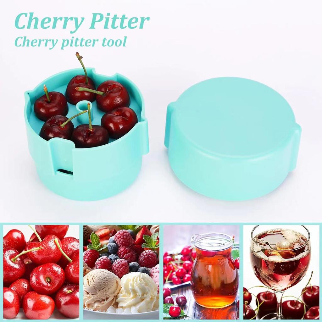 Efficient Cherries Pitter Tool For Quick Fruit Cores Removal Food Grade Plastic Cherries Destoner Portable Kitchen Gadget