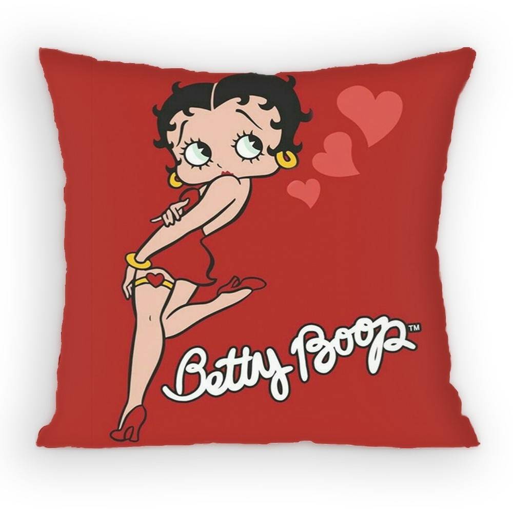 Classic CharacterAnime BBettys Boops Pillow Case Antidustmite Pillowcase Invisible zipper silky short plush Sofa cushion cover