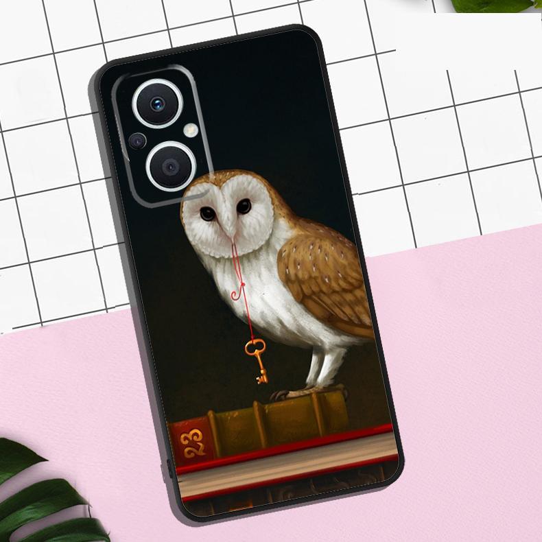 Cartoon Owl Case For OPPO Reno 11 12 13 F 8T 7 8 10 Pro OPPO Find X8 Pro X3 X6 Pro X5 Lite Cover Coque