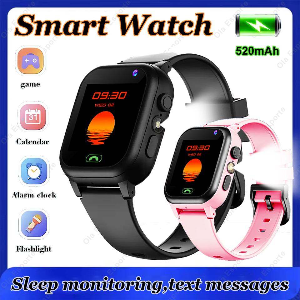 Kids Smart Watch Music HD Camera Games Calendar SOS Calculator LBS Location Flashlight Digital Smartwatch Gifts For Boys Girls
