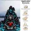 1PC Tiger Angel Heart Chain Design Print Blanket, Soft Throw Blanket - Warm & Cozy for Couch, Bed, Office, and Travel yy250912190