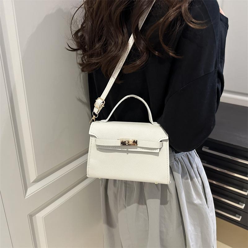 New Trend Bag Women's Versatile Handbag Fashion Retro Kelly Bag One Shoulder Crossbody Small Square Bag