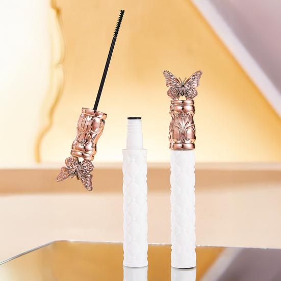 1/2Pcs 4g Women Mascara Waterproof Long Lasting Smudge-proof Fast Dry Lengthening Thickening Curling Eyelashes Cream Eye Makeup Tool
