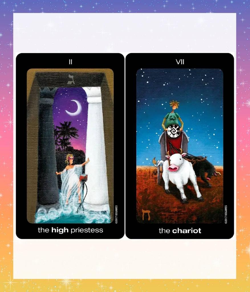 Sun and Moon Tarot Cards In a Tin and Tarot Waite Fortune with Japanese Lulucouture [Sun Moon] Cards, Edition, Oracle, Telling, Instructions,