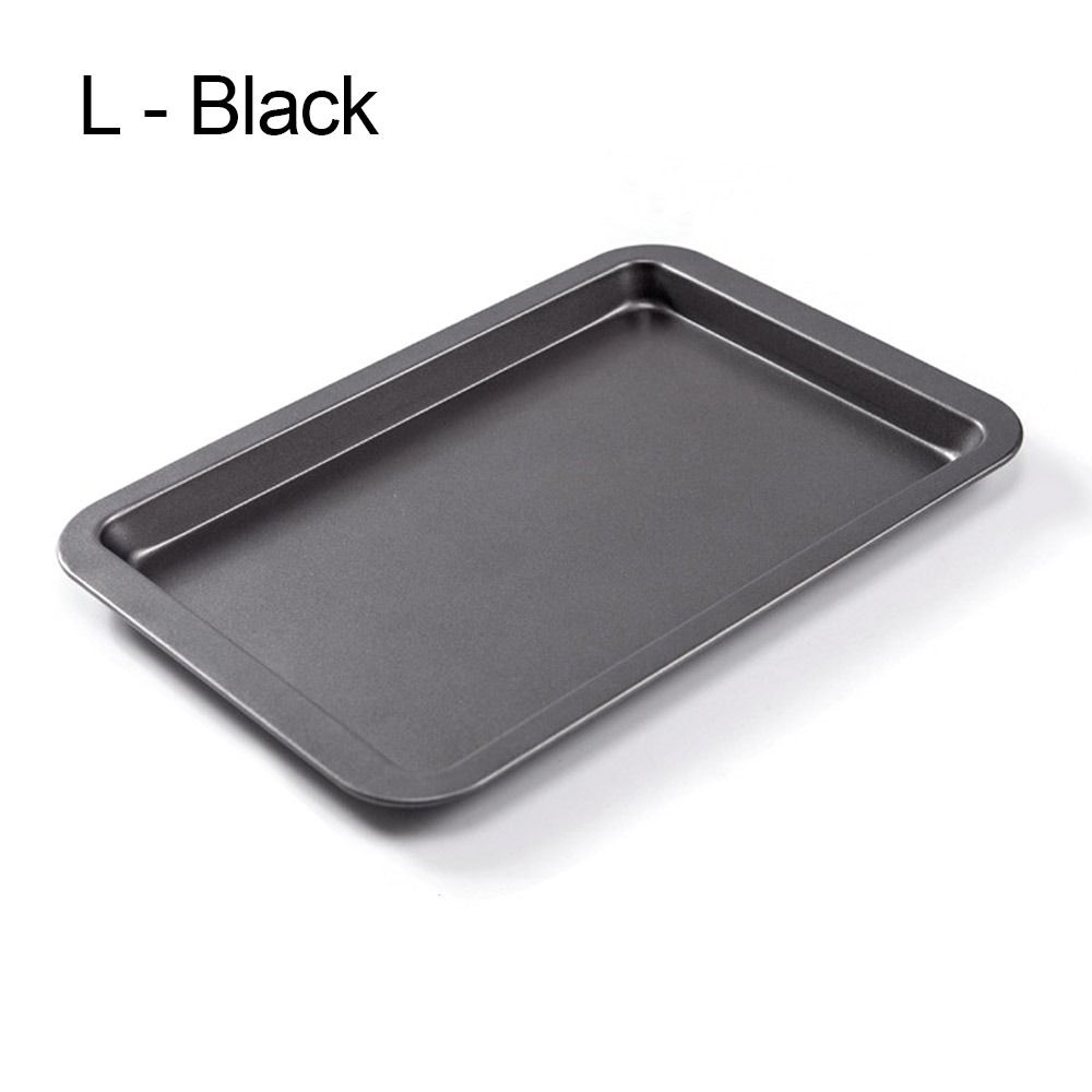 

Антипригарная форма для выпечки хлеба и кексов, противень для печенья из углеродистой стали, новый противень для выпечки, кухня L - Black
