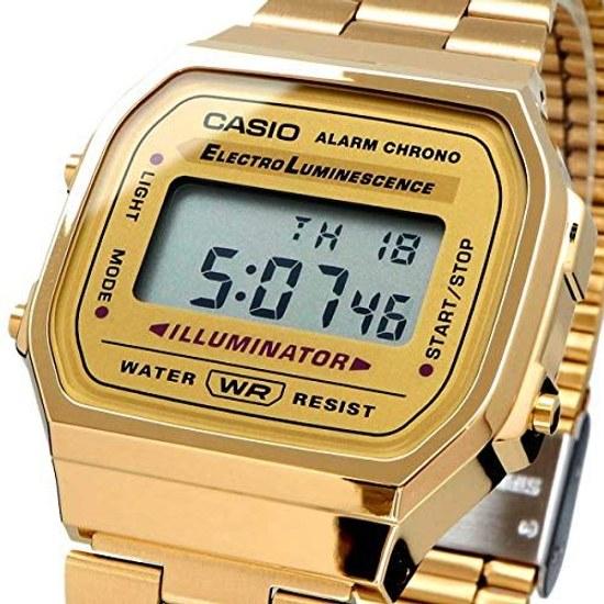 CASIO QUARTZ A168WG-9 STANDARD Wristwatch Mens Womens Digital Chipkashi