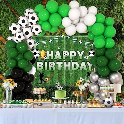 Set Palloncini Stampa Calcio Campione per Decorazione Tema Festa di Compleanno per Bambini