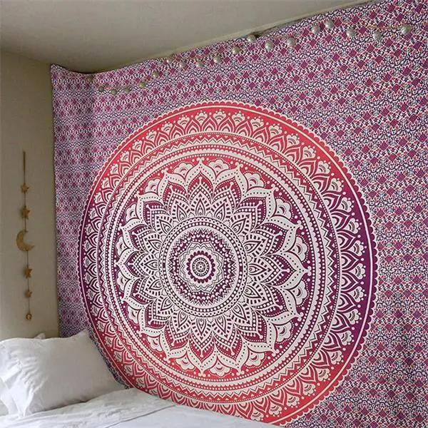 Bohemian Style Printed Tapestry Wall Hanging Polyester Tapestry