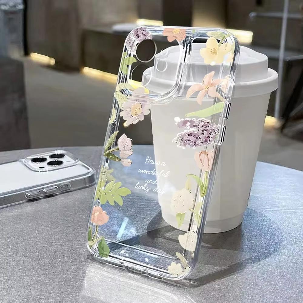 Beautiful Pink Roses Phone Case For Samsung Galaxy S26 S25 Ultra S24 S23 FE S22 S21 Plus S20 A73 A72 A71 Clear Bumper Cover