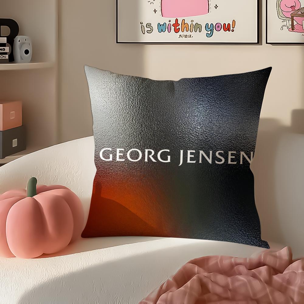 Danish Brand GGeorg Jensen Cushion Cover Pillowcase Short Plush Invisible zipper Room Sofa Cushion Cover