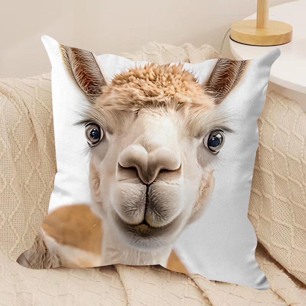 

Fun animal selfies Cushion Cover Soft Plush Fabric DoubleSided Printed Cushion Covers for All Seasons Modern HomeDecor Gift 30x30cm