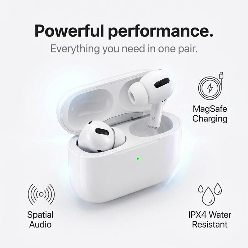 Air Pro High-Fidelity Bluetooth-Kopfhörer Akustisch Optimiertes Design Belüftungsöffnungen Tiefer Bass Kabellose Ohrhörer