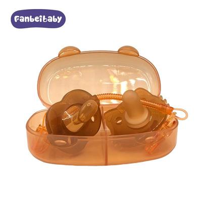 Set de Chupetes de Silicona para Bebé Día y Noche - Súper Suave, Imitación Leche Materna, Paquete Doble con Caja, Ayuda Calmante para Dormir