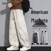 Men's American Style Loose Camo Curved Cargo Pants