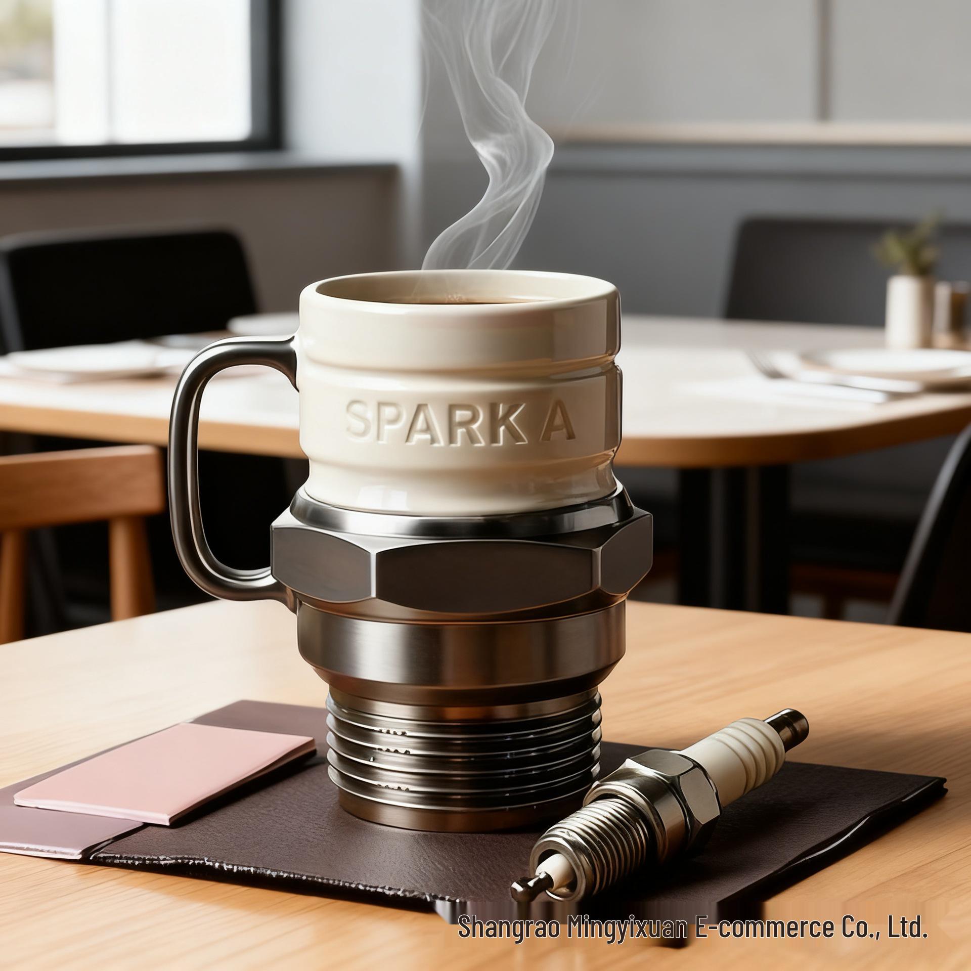 Креативная кофейная кружка  Свеча зажигания двигателя