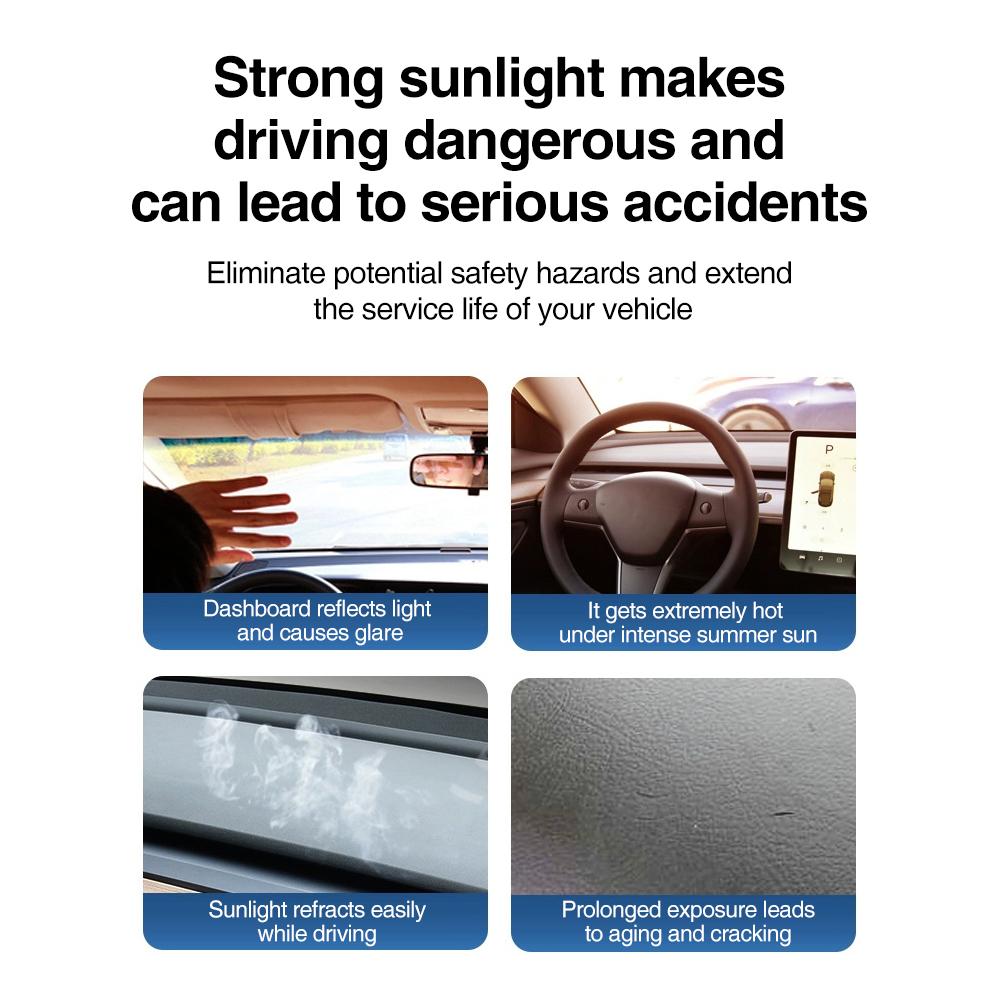 Dashboard Cover for Tesla Model Y Juniper 2025 2026 Center Console Anti-UV Dustproof Sunshade Protector Pad Mats Car Accessories