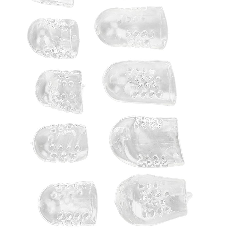 30pcs Pinky Toe Protector Anti Friction Breathable Transparent Ultra Thin Toe Sleeves Covers for Ingrown Toenails Corns Calluses
