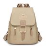 Fashionable Soft Leather Large-capacity Travel Backpack, Dual-purpose Single-shoulder Schoolbag Casually