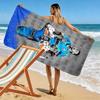 Dynamic Soccer Action beach towel soft beach quick-drying swim towel swim seaside beach towel Fashion printing beach