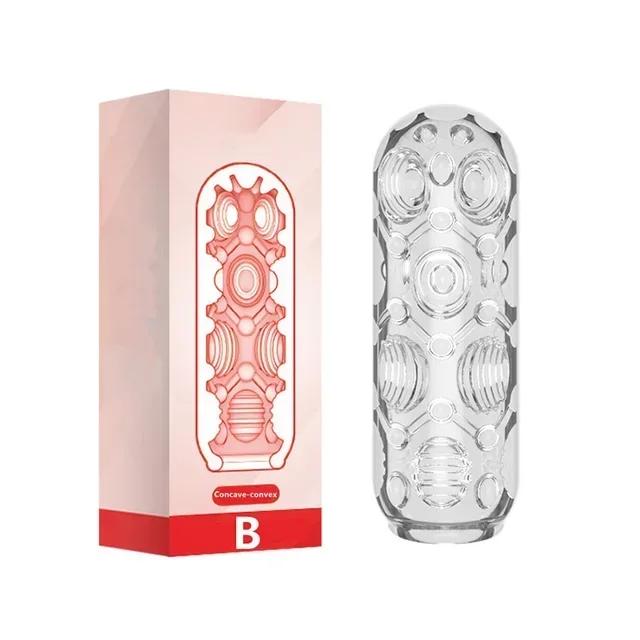 Male Masturbator Cup Soft Pussy Sex Toys Transparent Vagina Adult Endurance Exercise Adult supplies Vacuum Pocket Cup for Men