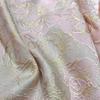 100x150cm Retro Embossed Rose Jacquard Fabric Yarn-dyed Golden Silver Fabrics For Sewing Dress Bags Coat DIY Handmade Material