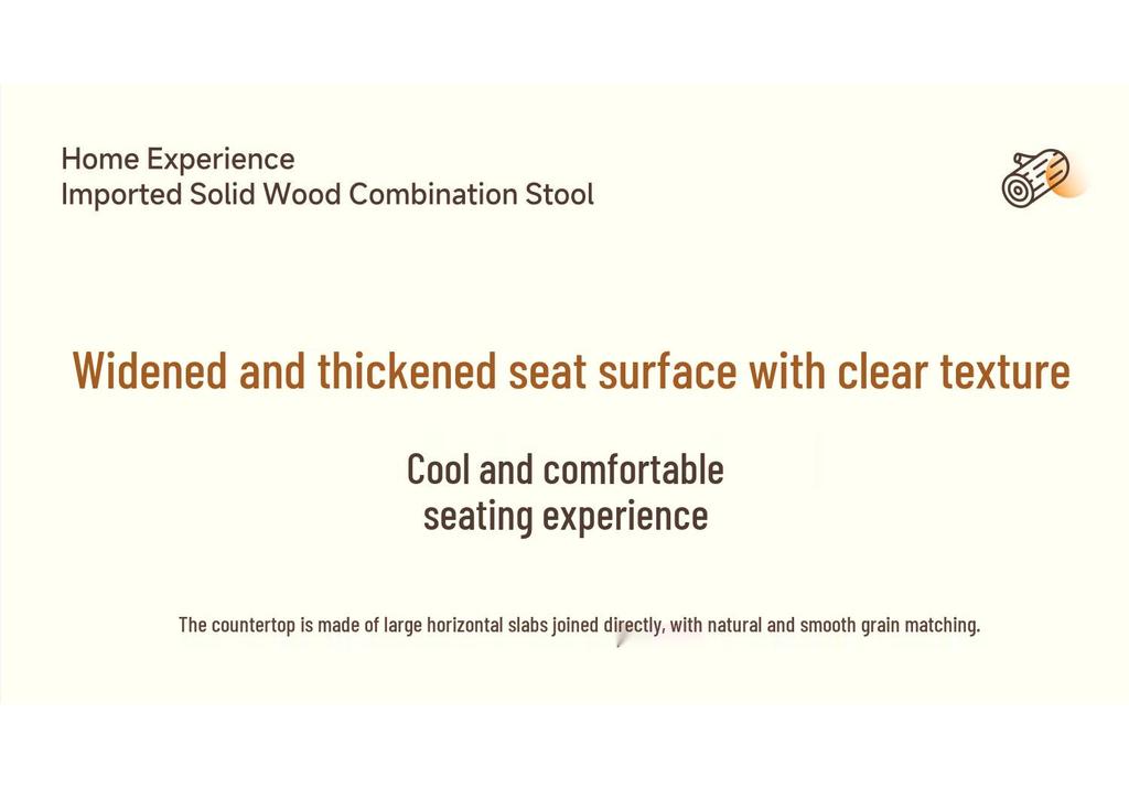 Solid Wood Stackable Stool for Home, Dining, or Coffee Table Use