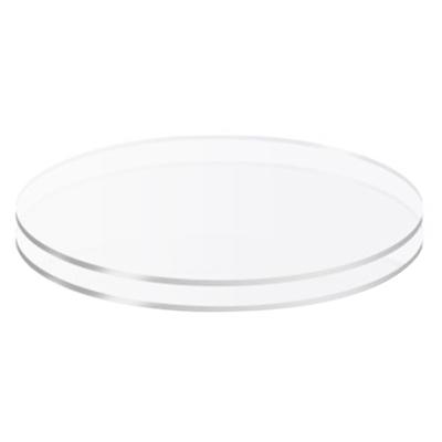 2Pcs Acrylic Cake Plates Non-Sticky Durable Versatile Transparent Round Buttercream Cake Discs for Cake Serving