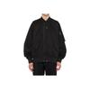 Onitsuka Tiger Solid Color Pilot Baseball Collar Zipper Long Sleeve Jacket Unisex Jacket Black 2183B464-001