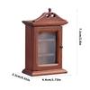 Antique Miniature Wooden Hanging Shelf For Doll House Scene Decoration Easy Assembly Craft Model Project Furniture