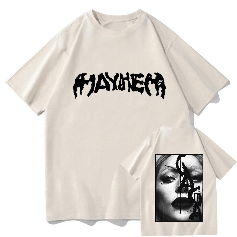 

Футболка MAYHEM Ball Tour 2025 2026 Леді Гага Співачка Графічні футболки Модна літня футболка з коротким рукавом Бавовняні жіночі футболки 3XL
