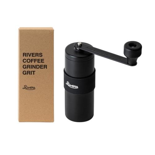 

Rivers Coffee Grinder, Grit 2, Hand Grinding (Made in Japan/Easy to Clean), Made in Tsubame-Sanjo, Adjustable, Compact, Gift, Matte Black