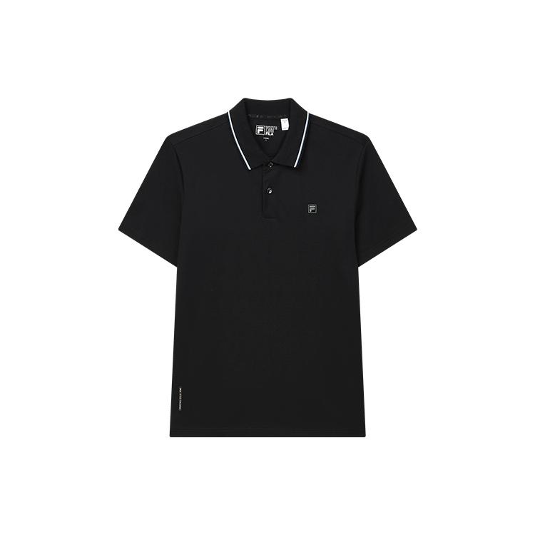New FILA Polo Shirts Men's Jet Black F11M217112F-BK
