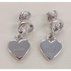 Used GUCCI Heart-shaped GG Logo Earrings