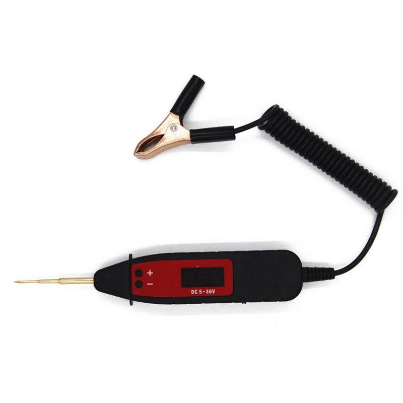 Universal Digital LCD Electric 5-36V Voltage Test Pen Probe Detector Tester Automotive Diagnostic Tool for Car Boat Motorcycle