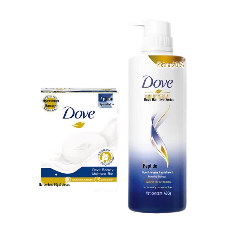 

Dove Intensive Repair Shampoo & Cream Bar Soap Set