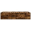 Floor Bed Frame Smoked Oak 80 X 200 Cm Engineered Wood