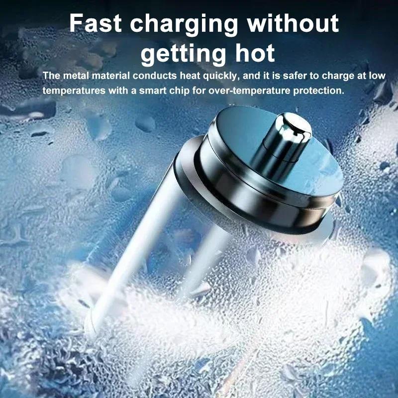 New Car 100W/200W Dual Port Mini USB Charger Ultra Fast Charging Cigarette Lighter Socket Aluminum Cell Phone Charging Adapter