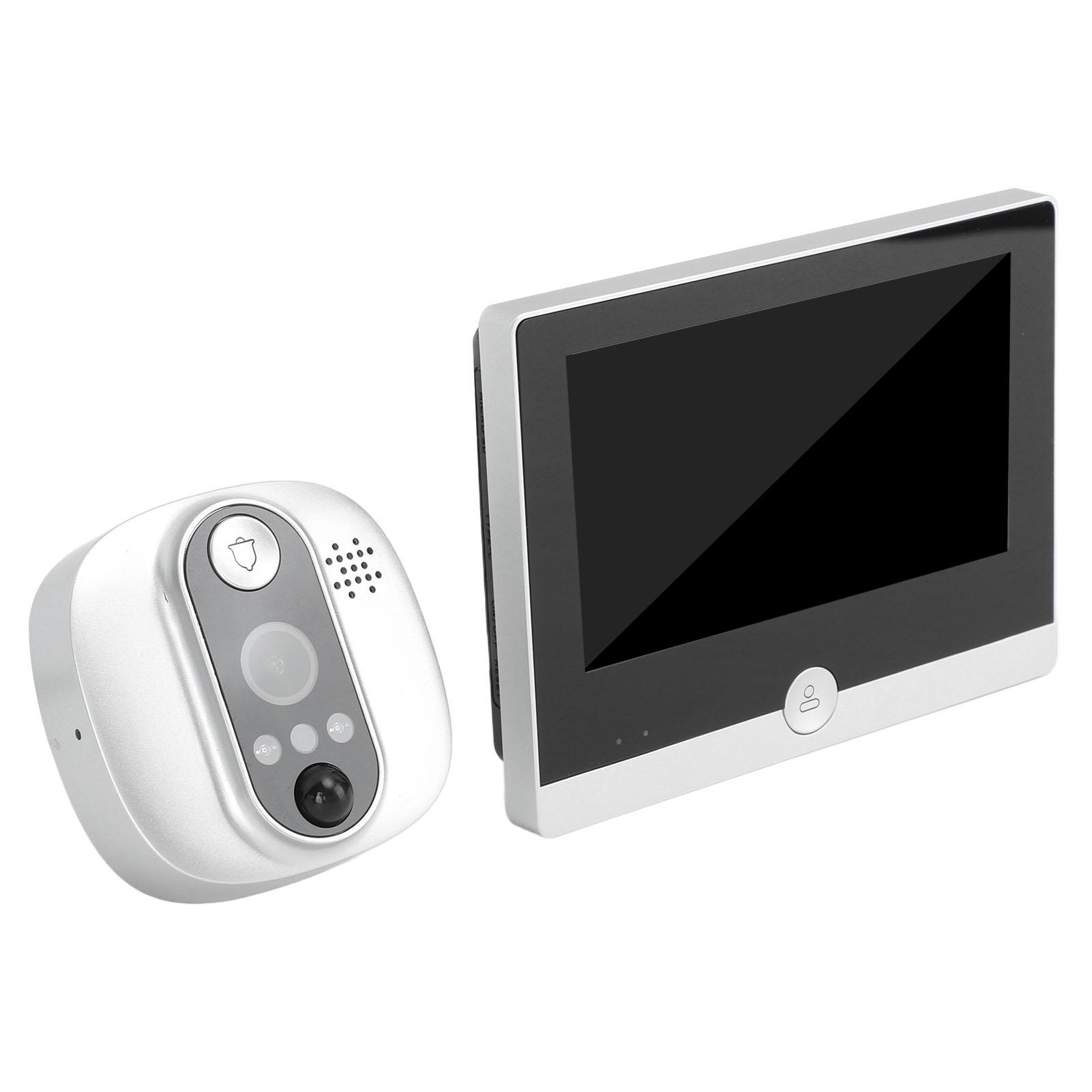 

Беспроводная видеокамера дверного звонка с 4,3-дюймовым цветным ЖК-монитором, WiFi, интеллектуальное видеообнаружение движения